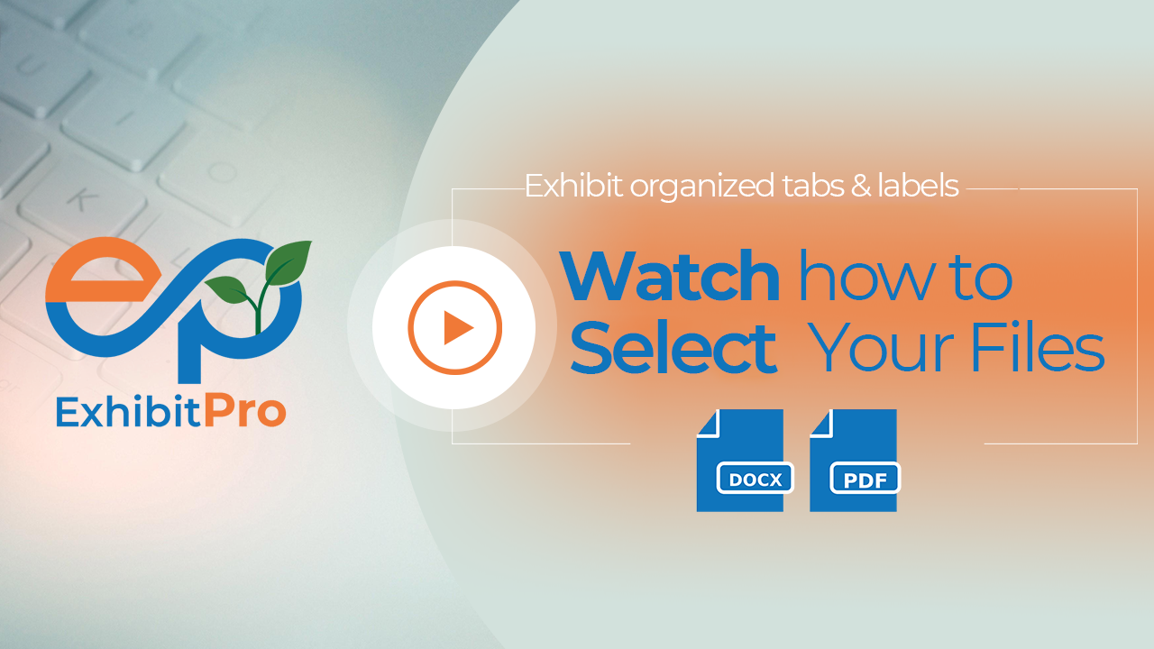 Watch how to select your files